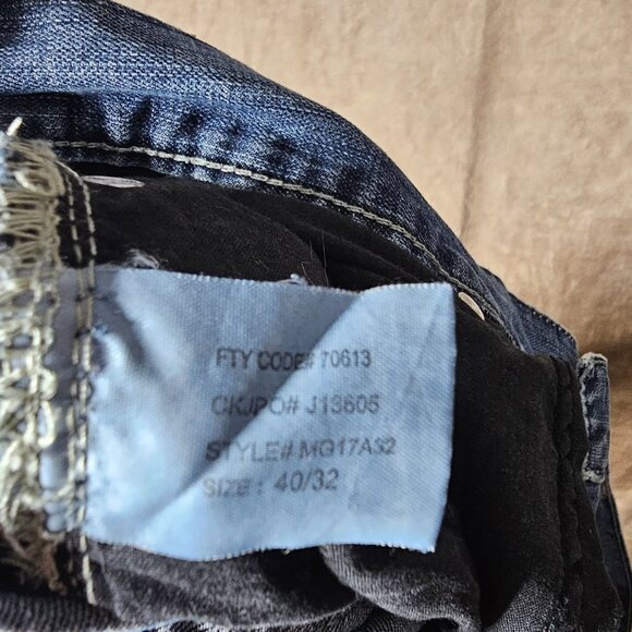 Calvin Klein Jeans Pants Straight Fit Size 40/32 Light Wash Denim Blue Jean - Picture 5 of 13